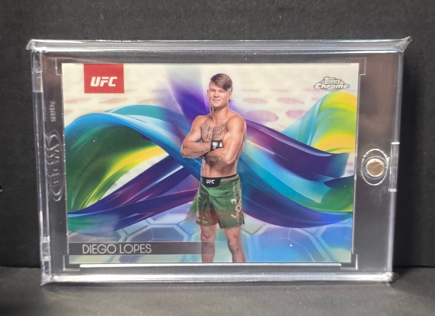 2025 Topps UFC Chrome DIEGO LOPES Helix #HEL-1 Case Hit SSP