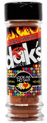 DAK's Spices Cajun Voodoo Blend | 100% Salt & 1.6 Ounce (Pack of 1), Red 