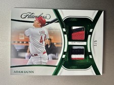 2024 Flawless Adam Dunn Dual Patch Green 1/5 #DU-AND Cincinnati Reds