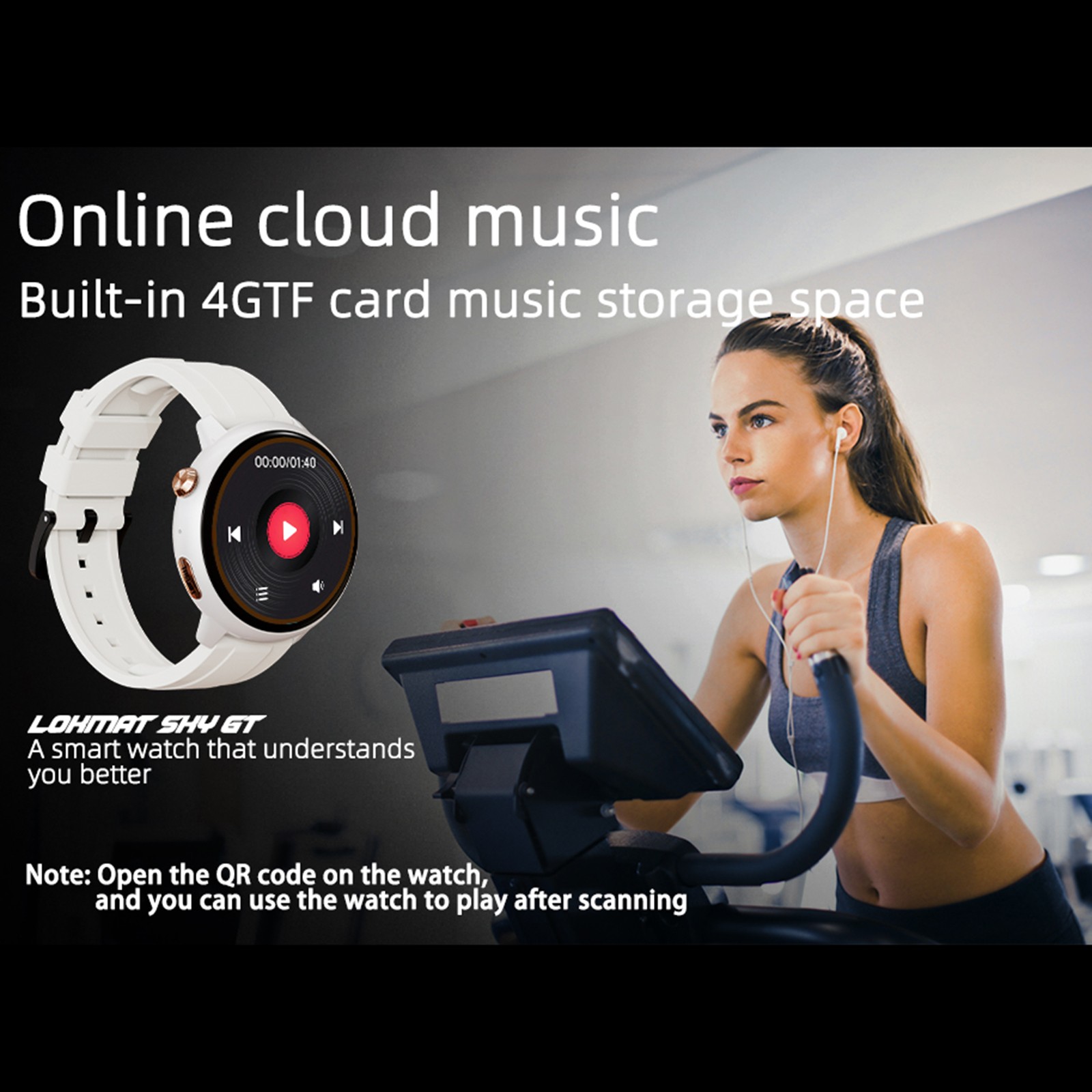 LOKMAT SKY GT Smart Watch Fitness Tracker Wristwatch Health Monitor Watch BCPK