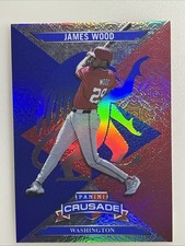 2025 Panini Crusade - Crusade James Wood, James Wood #78 Blue Cracked Ice (RC)