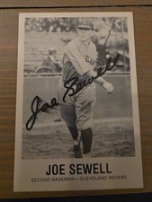 Joe Sewell Signed 1980 Tcma JSA Certified #107