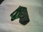 Haute Stuff By Barry Wells Zebras With Green Stripes Men's Necktie — photo 1