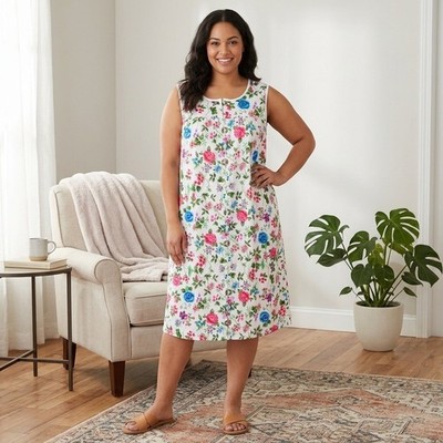 Women Plus Size  Zippers House Dress Loungewear 4X