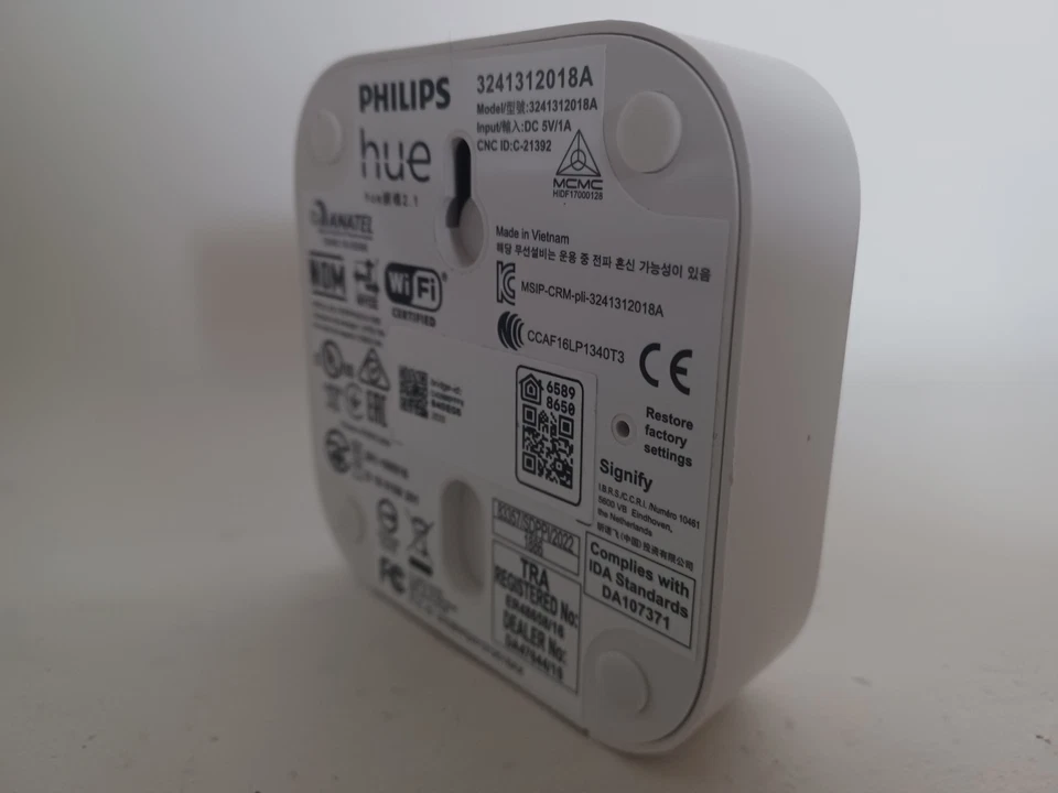 Philips Hue Bridge 2.1 Hub - Model 3241312018A (hub only, no power supply) - Image 4 of 4