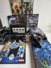 Black Nintendo GameCube Bundle Console 1 Controller Leads & 10 games Mario Kart