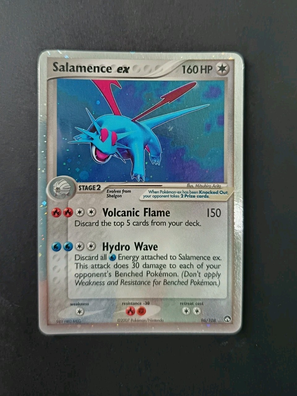 Salamence EX 96/108 Power Keepers Rare Holo Pokemon Card 2007 Ex/Near Mint