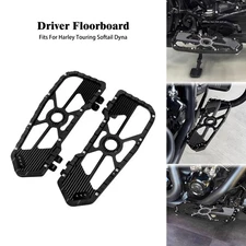 MX Style Black Driver Floorboards Foot Peg For Harley Touring Road Glide 86-25