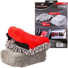 Set Auto Waschhandschuh + Waschschwamm Mikrofaser Autowaschhandschuh Autow&auml;sche