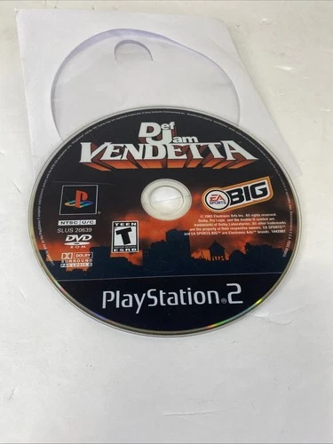 Def Jam Vendetta (Sony PlayStation 2, 2003) Disc only