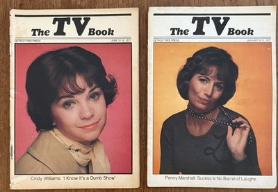 2 X TV Books Detroit- Penny Marshall, Cindy Williams LAVERNE & SHIRLEY