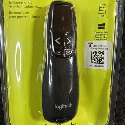New & Sealed Logitech Laser Presentation Remote Black (910-005467) USB Reciever