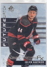19/20 SP AUTHENTIC..JULIEN GAUTHIER..FUTURE WATCH..SPECTRUM FX.# S-45.HURRICANES