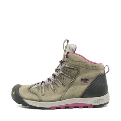 KEEN Damen Wanderstiefel Stiefel Grau Leder Mid Top Komfort Wanderschuhe EU 41
