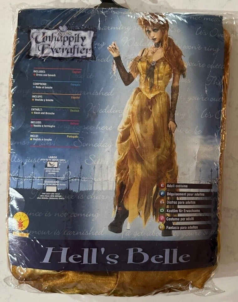 Disfraz de campana para mujer (campana infernal), talla L (se adapta a la talla de chaqueta 42-44), TOTALMENTE NUEVO Foto 2 de 4