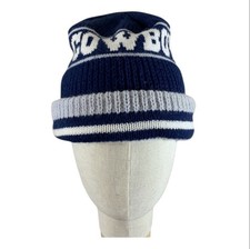 Vintage Dallas Cowboys Hat Beanie 90s Made In USA
