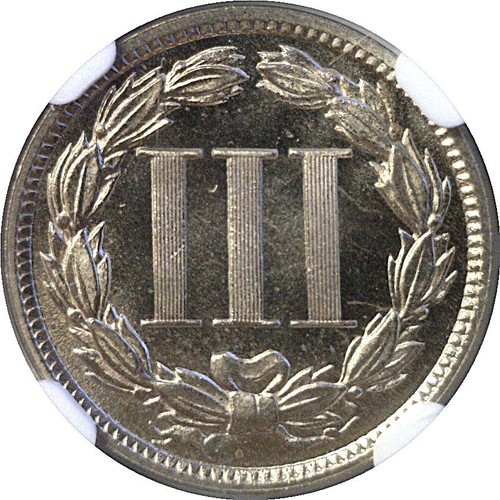 1888 3CN Nickel Three Cent Proof NGC PF-66 Star - Picture 3 of 3