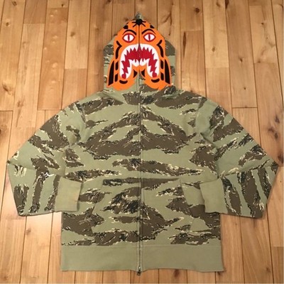Desert Camo Tiger Hoodie L Size Full Zip A Bathing Ape Bape No.aj907