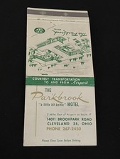 Vintage Ohio Matchbook ?The Parkbrook Motel? Cleveland
