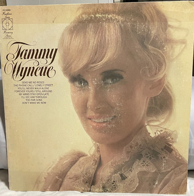 Tammy Wynette Send Me No Roses Vinyl LP Harmony Records G+/Fair