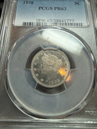 Photo of a 1898-P Liberty Nickel from an eBay listing that sold on Jul 19, 2026