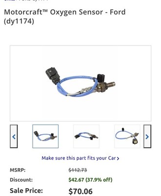 Genuine Motorcraft Oxygen Sensor  DY-1174
