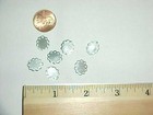 50 VINTAGE STEEL FILIGREE FLAT 10x8mm OVAL CABOCHON FLAT BACK STONE SETTINGS L68 — photo 2