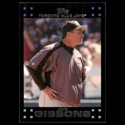 John Gibbons #252 2007 Topps Toronto Blue Jays Baseball Card MLB NM