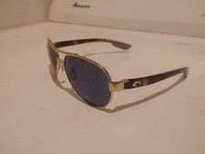 Loretta Costa Blue Sun Glasses Gold Rim