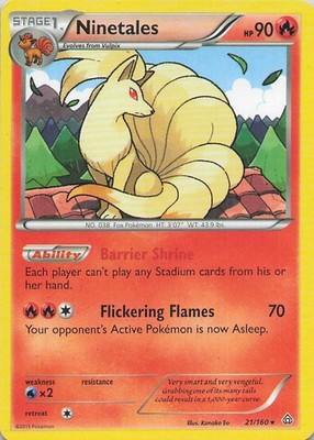 Ninetales Rare XY - Primal Clash 21/160 LP