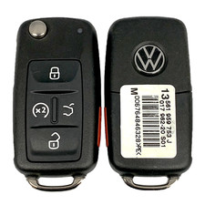 Unlocked Oem Volkswagen Remote 5 Button Uncut Key 561837202j - Nbgfs93n Shp