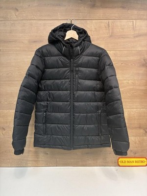 Berghaus Damen schwarz gefütterte Jacke Kapuze Mantel Größe 12 14 warm Winter