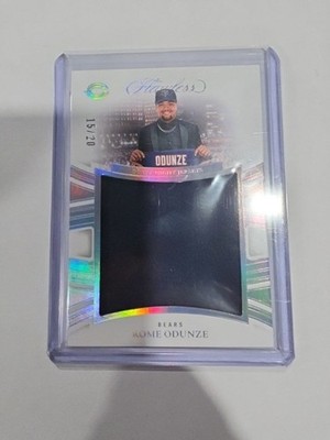2025 Panini Flawless Rome Odunze Draft Night Jersey # 15/20 Chicago Bears
