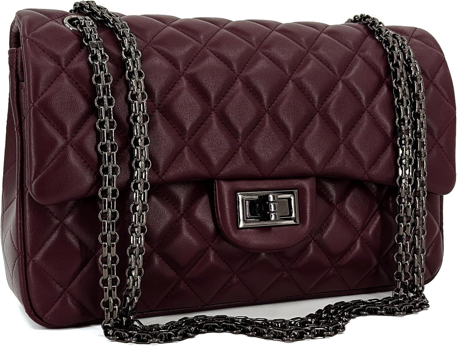 For Women | Quilted, Leather, Soft, Lambskin, Adjustable,