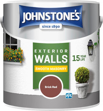 Johnstone’S – Exterior Smooth Masonry Paint – Brick Red – up to 15 Years Protect