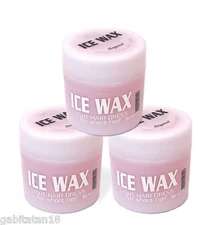 3 x ICE WAX ULTRA STRONG FOR SHORT HAIR 250ml Each - Hair Styling Wax