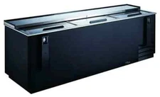 Falcon Food Service ABC-80 80" Horizontal Bottle Cooler w/ Black Vinyl Exterior