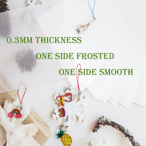 25-Pack Shrink Plastic Sheet,Shrink Film Sheets,Frosted Shrink Paper Sheet, Scho - Picture 4 of 12