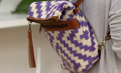 Patricia Nash Casoli Convertible Woven Leather Backpack  display picture 3