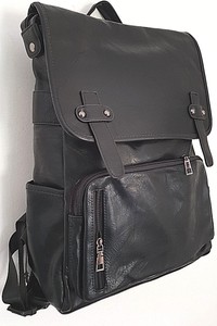 large faux leather backpack
