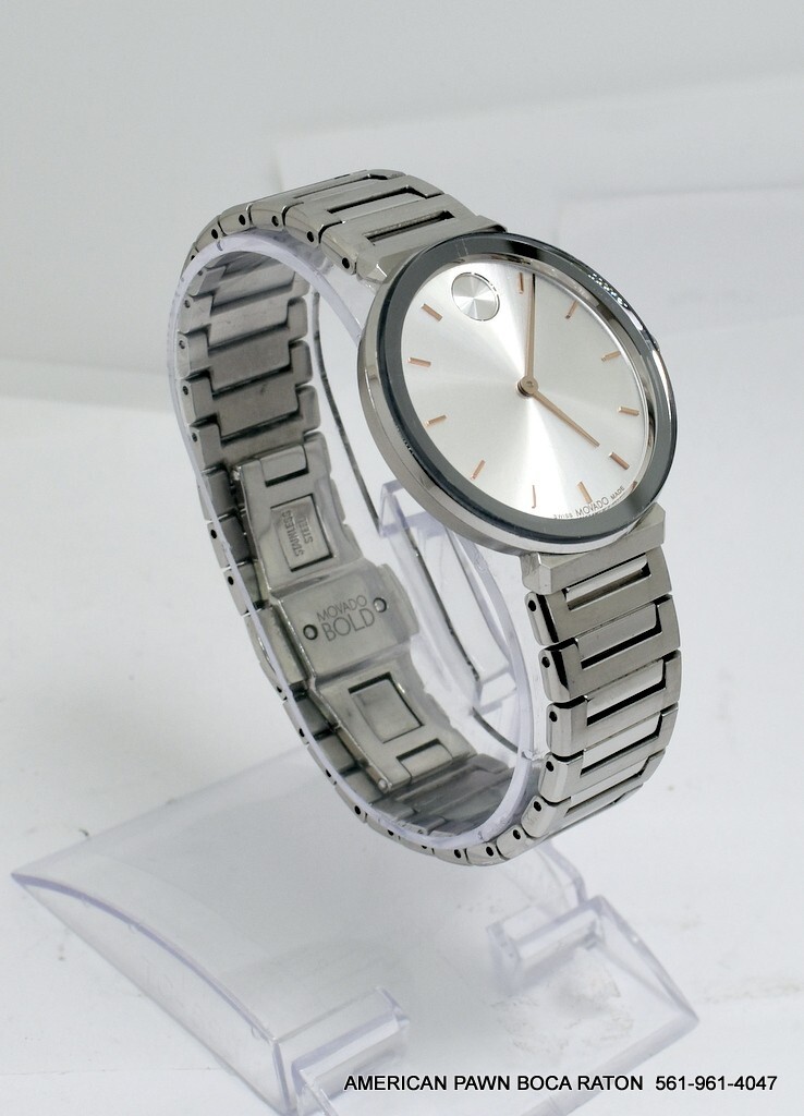 Movado Bold Stainless Steel 34mm Quartz Watch MB.01.3  display picture 2