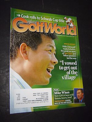 November 9, 2009 old vintage Golf World magazine Jian Chen MIKE WHAN
