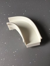 Lego Duplo Slide with straight sides. White. Part number 35088