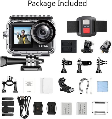 AKASO 4K Brave7 LE 30FPS 20MP Dual Screen Action Camera Underwater Vlog Camera - Picture 8 of 8