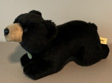 Miyoni by Aurora Black Bear Plush 12" Stuffed Animal toy