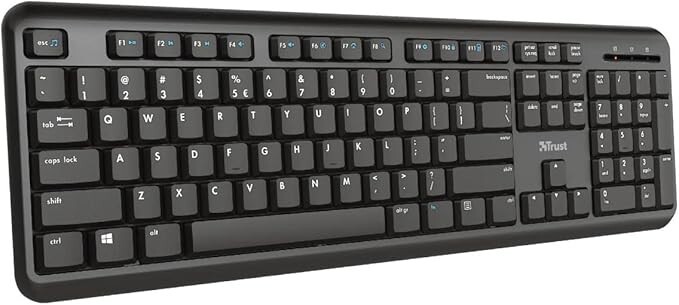 Trust TK-350 Silent Wireless Keyboard Spill-resistant, QWERTY UK Layout