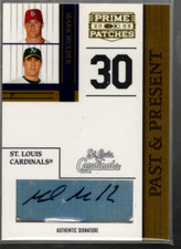 B4752- 2005 Prime Patches Past and Present Autograph #12 Mark Mulder /25* Auto