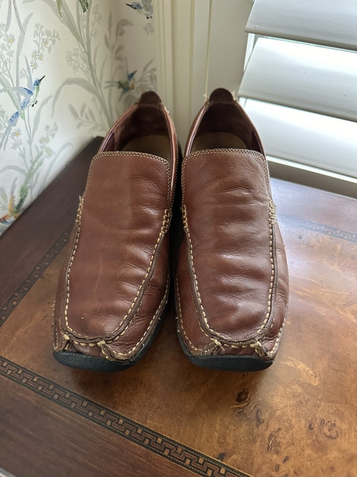 Cole Haan Air Loafers Men’s Sz 8.5 M Brown Santa Barbara Slip On Shoes