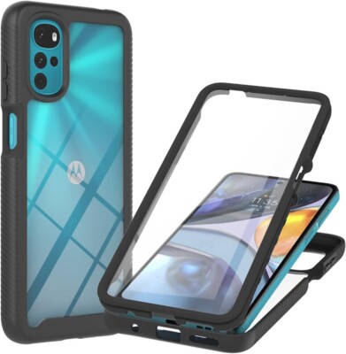 Hülle für Motorola Moto G22 vorne & hinten Ganzkörper schützen stoßfeste Handyhülle