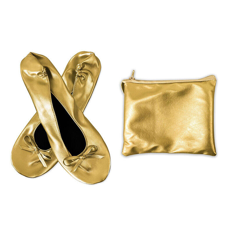 PANTOFOLA D’ORO Scarpe da viaggio portatili da ballo festa pantofole ballerino piatto da donna
